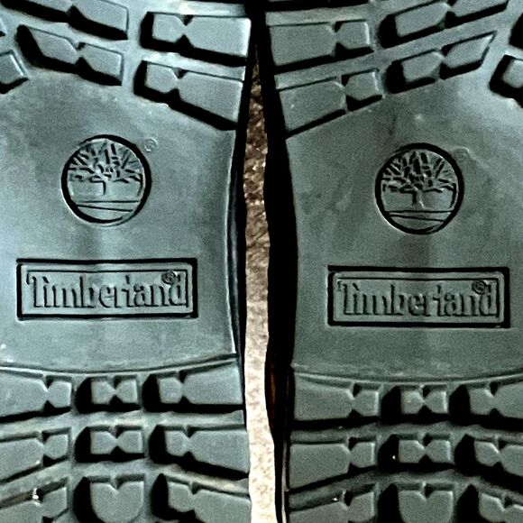 Timberland Boots Vtg Y2K Nubuck Hiking Mid Lace Lug Wheat 9 41 Women Gorp Preppy - Picture 5 of 16